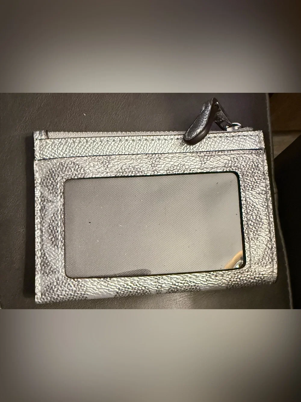 Coach metallic silver
